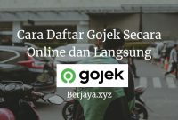 Cara Daftar Gojek